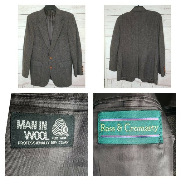 Ross And Cromarty Man In Wool Men Pure Wool Blazer